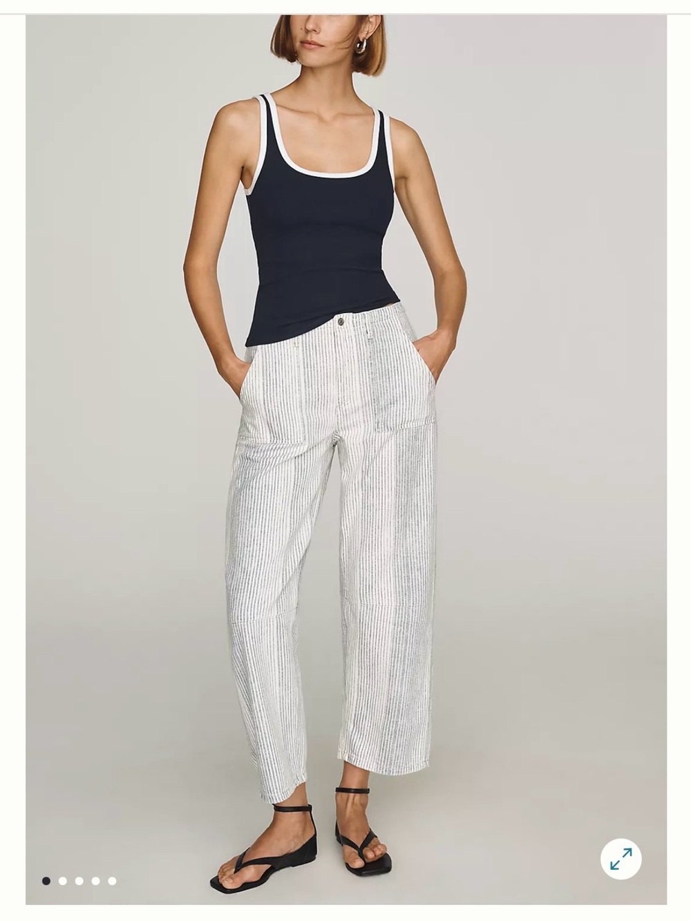 LE JEAN Soft Utility Barrel in Summer Stripe
